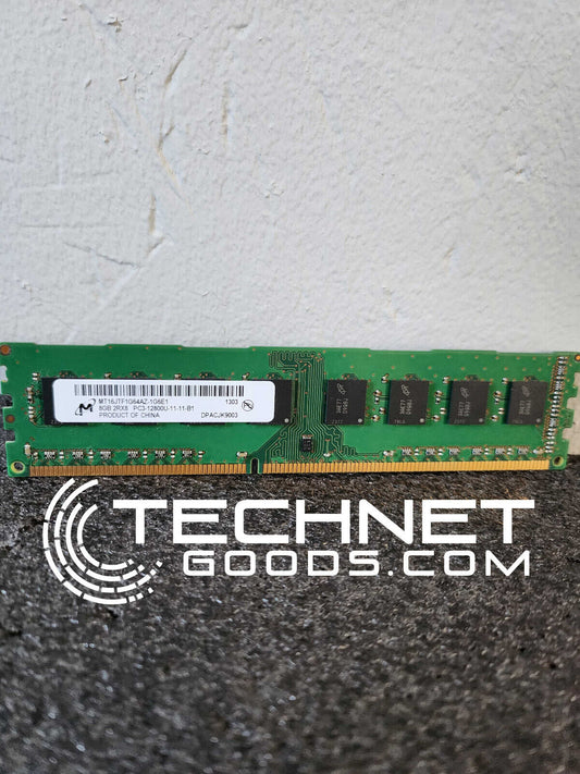 Micron 1x8 1600Mhz DDR3 PC3-12800U MT16JTF1G64AZ-1G6E1- TESTED