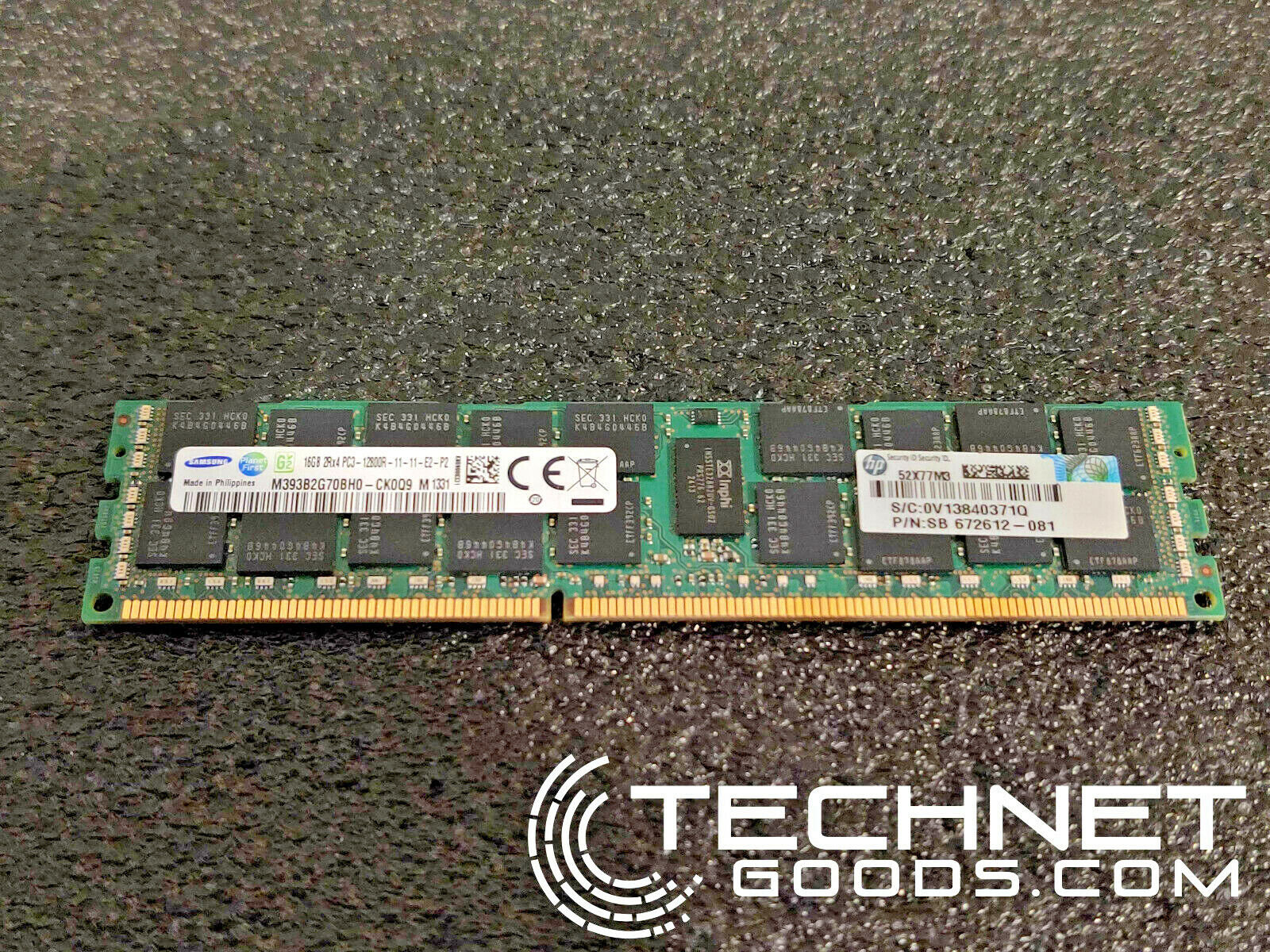 Samsung 1x16GB DDR3 1600Mhz (M393B2G70BH0-CK0Q9) ECC Server Memory -TESTED