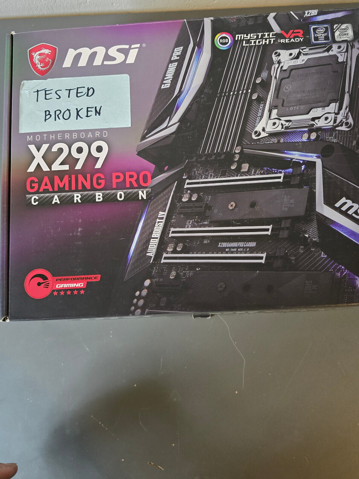 MSI X299 Gaming PRO Carbon - AS-IS