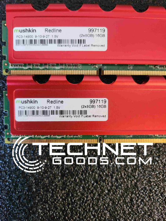 Mushkin Enhanced Redline 2x8GB DDR3 1866MHz (997119) - TESTED